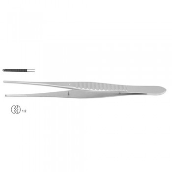 Gillies Dissecting Forceps 1 x 2 Teeth Stainless Steel, 15.5 cm - 6" 